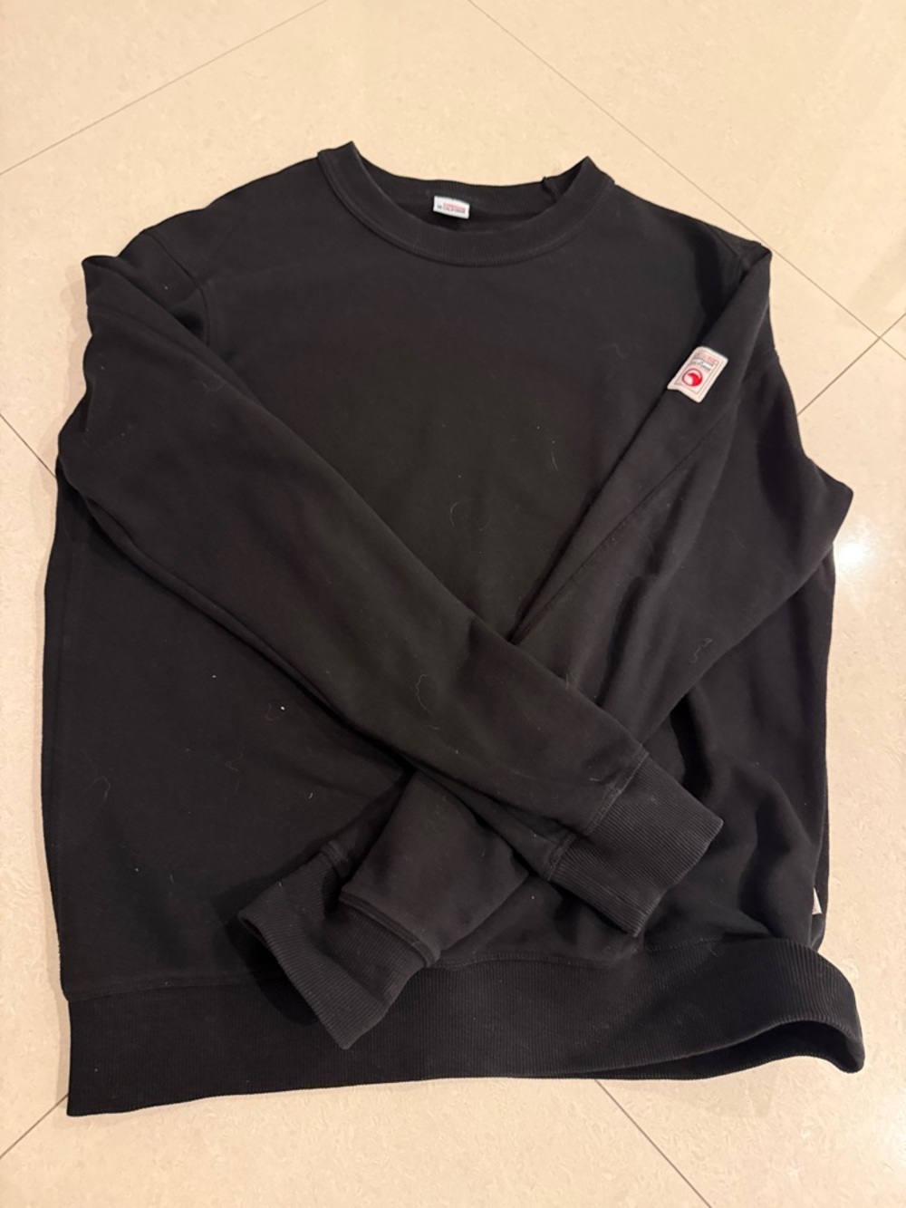 Compagnie de California Classic Black Crewneck Sweater - Unisex Large